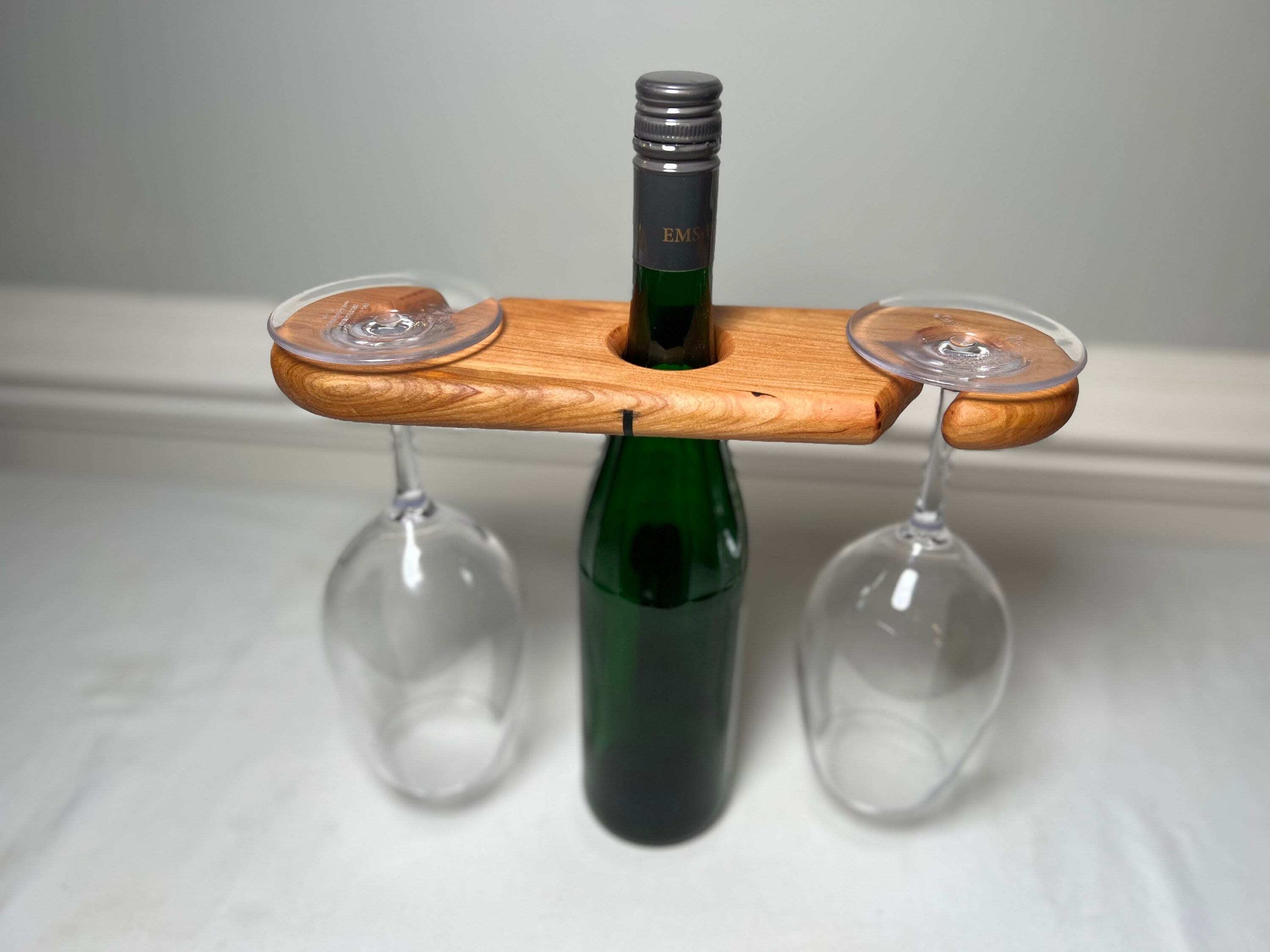Diy wine bottle and glass holder 2025